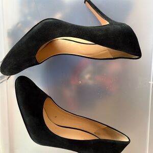 Nine West Black Suede Heels